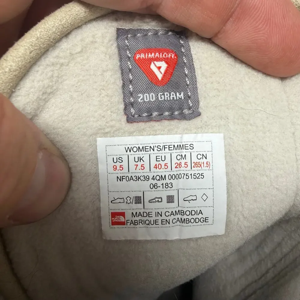 The North Face Ozone Park Pull On Boot 200G Womens Size 9.5